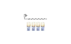 Serie LED Ljusslinga 4m Transparent IP44