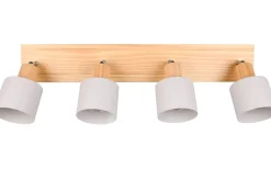 Shanti Spotlight 4-delad E14 varmgrå/trä