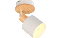 Läslampor<Trio Lighting Shanti Spotlight E14 varmgrå/trä