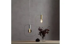 Star Trading Shape Fyrkantig Pendel Guld* Fönsterlampor