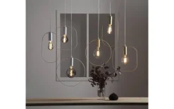 Star Trading Shape Fyrkantig Pendel Guld* Fönsterlampor