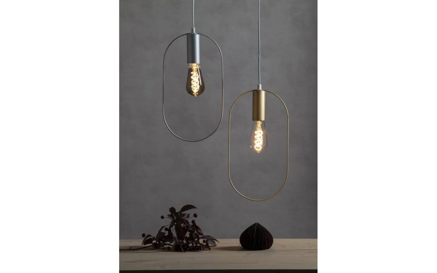 Kök & Matplats|Fönsterlampor<Star Trading Shape Oval Pendel Guld