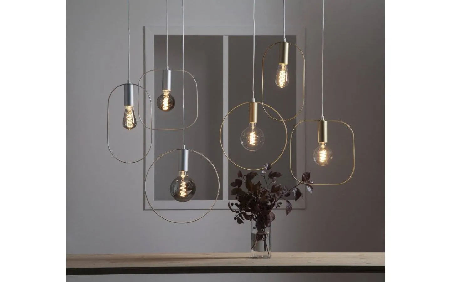 Kök & Matplats|Fönsterlampor<Star Trading Shape Oval Pendel Guld