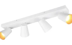 Avlånga Takspotlights|Takspot Med Minst 4 Lampor<Trio Lighting Sharp Spotlight 4-delad GU10 matt vit/guld