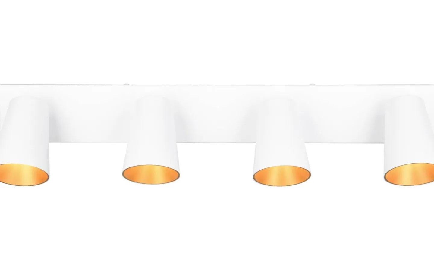 Avlånga Takspotlights|Takspot Med Minst 4 Lampor<Trio Lighting Sharp Spotlight 4-delad GU10 matt vit/guld