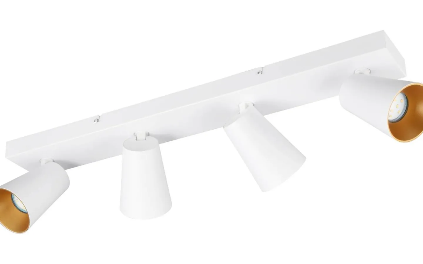 Avlånga Takspotlights|Takspot Med Minst 4 Lampor<Trio Lighting Sharp Spotlight 4-delad GU10 matt vit/guld