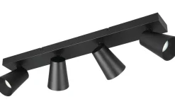 Sharp Spotlight 4-delad GU10 matt svart/guld