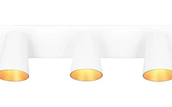 Avlånga Takspotlights|Takspot Med 3 Lampor<Trio Lighting Sharp Spotlight 3-delad GU10 matt vit/guld