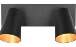 Sharp Spotlight 2-delad GU10 matt svart/guld