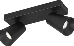 Sharp Spotlight 2-delad GU10 matt svart/guld