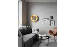 Shelby Vägglampa 50cm Svart/Guld