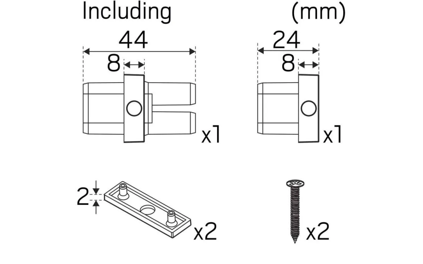 Kök & Matplats|Bänkbelysning<Hidealite Shelf Line Vit 3000K 230V 70cm