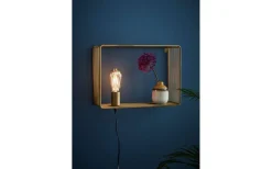 Vardagsrum|Hall & Trappa<Markslojd Shelf Vägglampa Guld