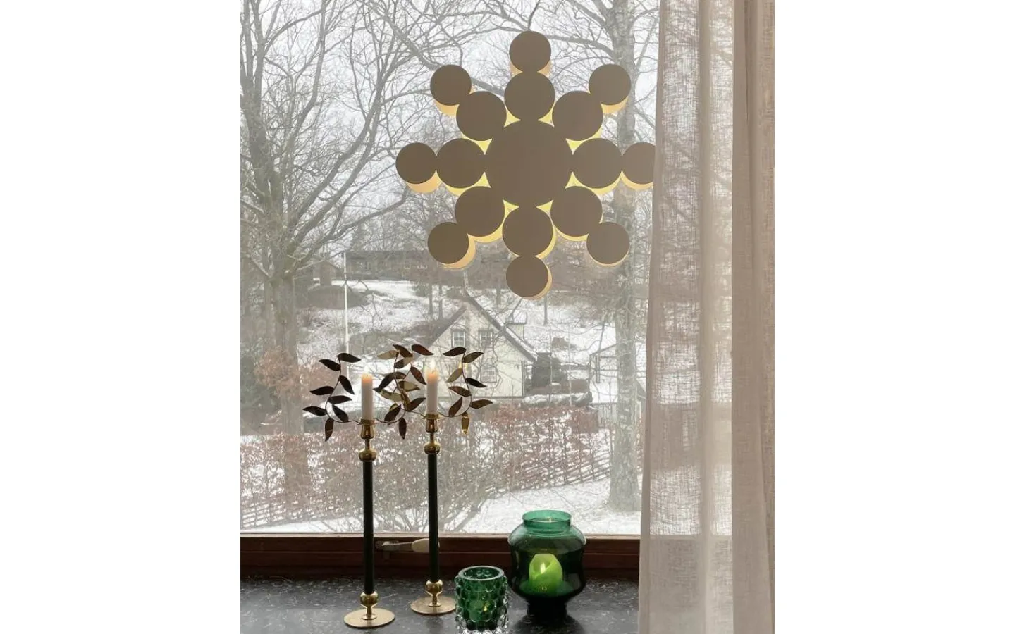 By Rydens Shine Julstjärna 60cm Vit* Julstjärnor Med Sladd