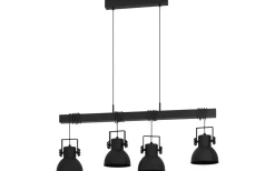 Avlånga Taklampor<Eglo Shirebrook Taklampa 100cm Svart