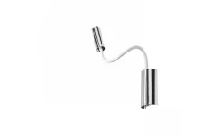Rendl Show Vägglampa Vit/Krom LED 3W 3000K* Sovrum|Läslampor
