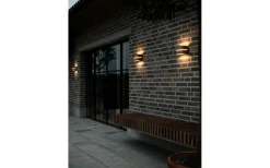 Sibelis Vägglampa Metallisk Brun IP44