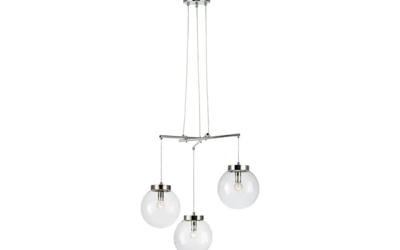 Sicily Pendel 3L Krom/Klar
