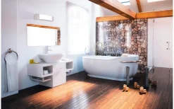 Eglo Siderno Vägglampa 35cm LED 4000K 8,3W Krom IP44* Badrumslampor Vägg