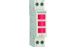 Signallampa, LED, Röd, 1 modul, 230V