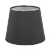 Enfärgade Runda Lampskärmar<Oriva Silke Lampskärm Ø16cm Svart
