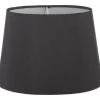 Oriva Silke Lampskärm Oval 22cm Svart* Ovala Lampskärmar