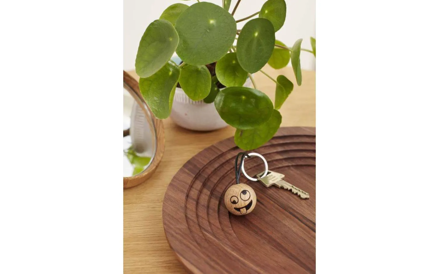 Silly Emoji Nyckelring Ø3cm Ek