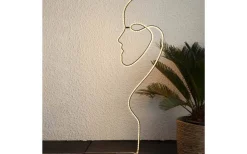 Julpynt Inomhus<Star Trading Siluett Grafico Ansikte 88cm Svart