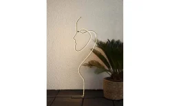 Julpynt Inomhus<Star Trading Siluett Grafico Ansikte 88cm Svart