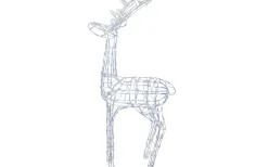 Siluett Ren 120cm Kallvit IP44