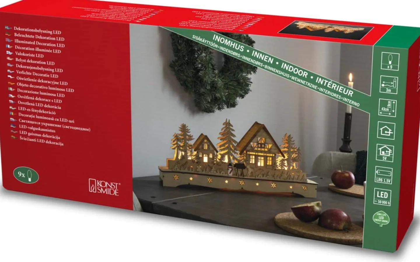 Julbyar Och Figurer<Konstsmide Siluett Snögubbe Natur