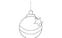 Siluett X-Mas Bulb Batteridriven Juldekoration Multifärgad