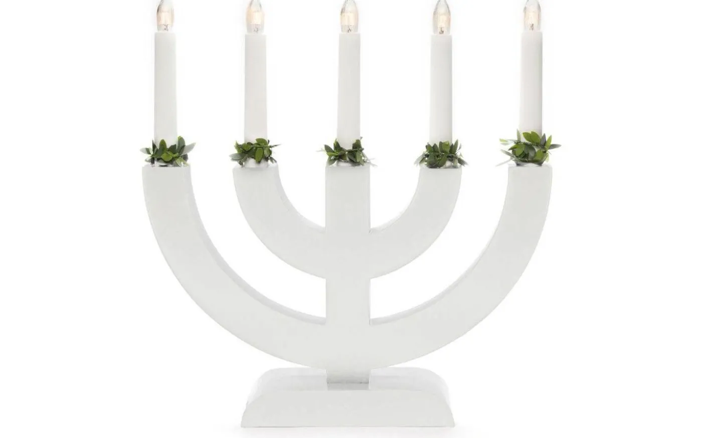 Silvia Adventsljusstake 5L 31cm Vit