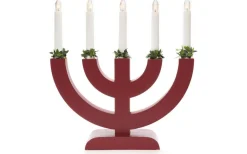 Konstsmide Silvia Adventsljusstake 5L 31cm Röd* Visa Alla Adventsljusstakar|Adventsljusstakar 31-60 Cm