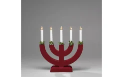 Konstsmide Silvia Adventsljusstake 5L 31cm Röd* Visa Alla Adventsljusstakar|Adventsljusstakar 31-60 Cm