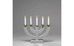 Visa Alla Adventsljusstakar|Adventsljusstakar 31-60 Cm<Konstsmide Silvia Adventsljusstake 5L 31cm Grå