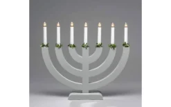 Visa Alla Adventsljusstakar|Adventsljusstakar 31-60 Cm<Konstsmide Silvia Adventsljusstake 7L 38cm Grå