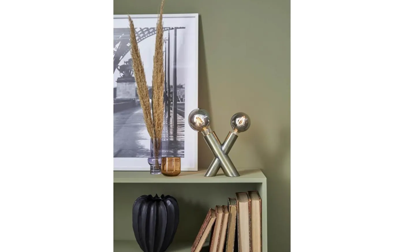 Simul Bordslampa 18cm Antik