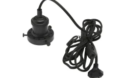 Sladdställ Med Sockel<PR Home Siri Takupphäng Väggkontakt Svart 3m