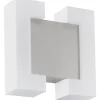 Vägglampor Utomhus<Eglo Sitia Fasadlampa LED 3000K 2x3,7W Nickel IP44