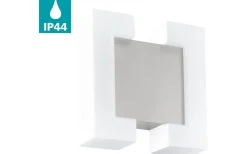 Vägglampor Utomhus<Eglo Sitia Fasadlampa LED 3000K 2x3,7W Nickel IP44