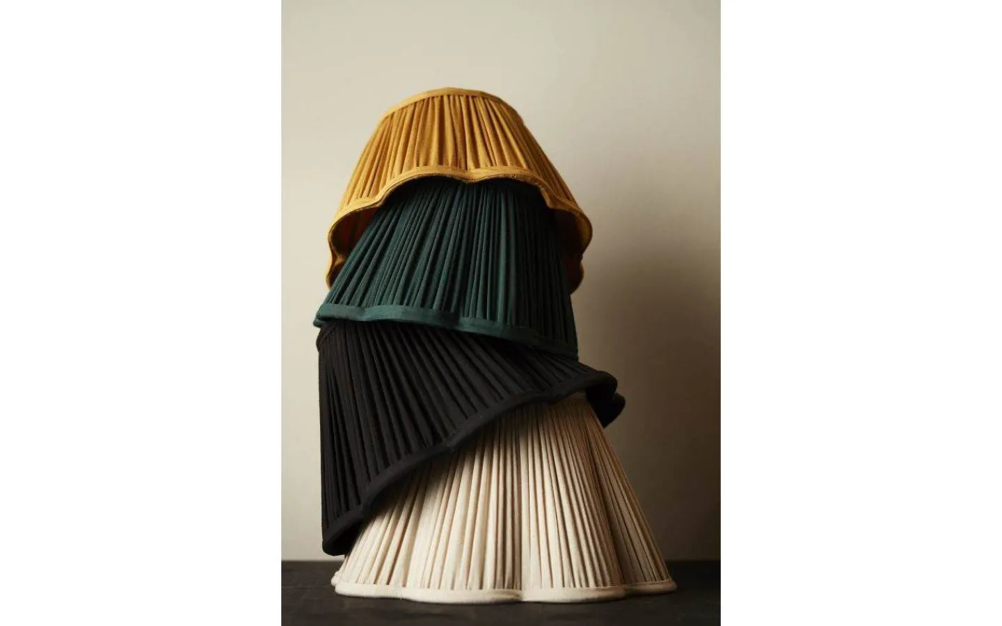 Toppringsskärmar|Plisserade Lampskärmar<PR Home Siv Toppringskärm Ø25cm Ivory