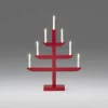 Visa Alla Adventsljusstakar|Adventsljusstakar 61-120 Cm<Konstsmide Siv Adventsljusstake 7L 65cm Röd