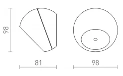 Rendl Siv Vägglampa 6W 3000K Antracitgrå IP54* Upp Eller Nedljus Lampor|Vägglampor Utomhus