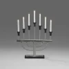 Konstsmide Sivert Adventsljusstake 7L Borstad Metall/Svart 58cm* Visa Alla Adventsljusstakar|Adventsljusstakar 31-60 Cm