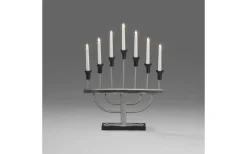 Konstsmide Sivert Adventsljusstake 7L Borstad Metall/Svart 58cm* Visa Alla Adventsljusstakar|Adventsljusstakar 31-60 Cm