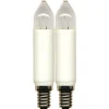 Skaftlampa E14 Bred 34V 3W 2-Pack
