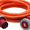 Skarvkabel PUR (H07BQ-F) 3-fas, 63A, 10 m, IP67