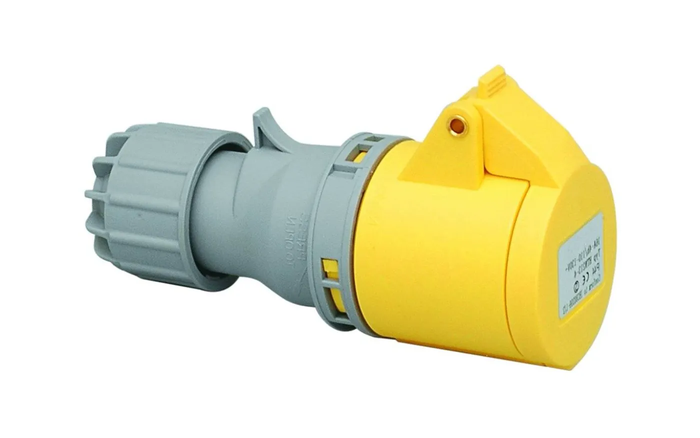 Skarvuttag, 32A, 2P+J, 4h, 110V, IP44