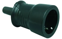 Skarvuttag, Utan lock, Svart, IP44